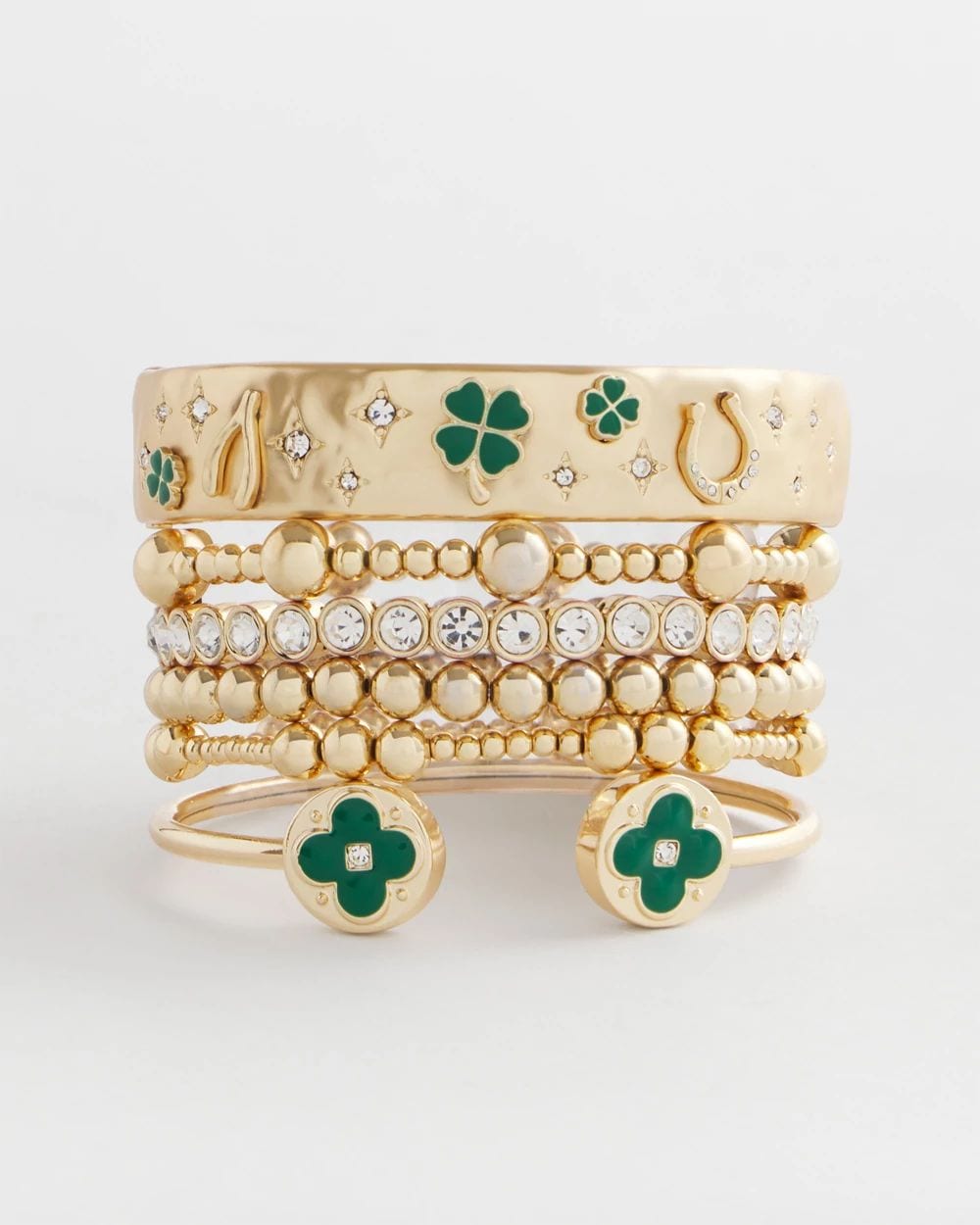 Four Leaf Clover Flex Cuff Bracelet | Chico's